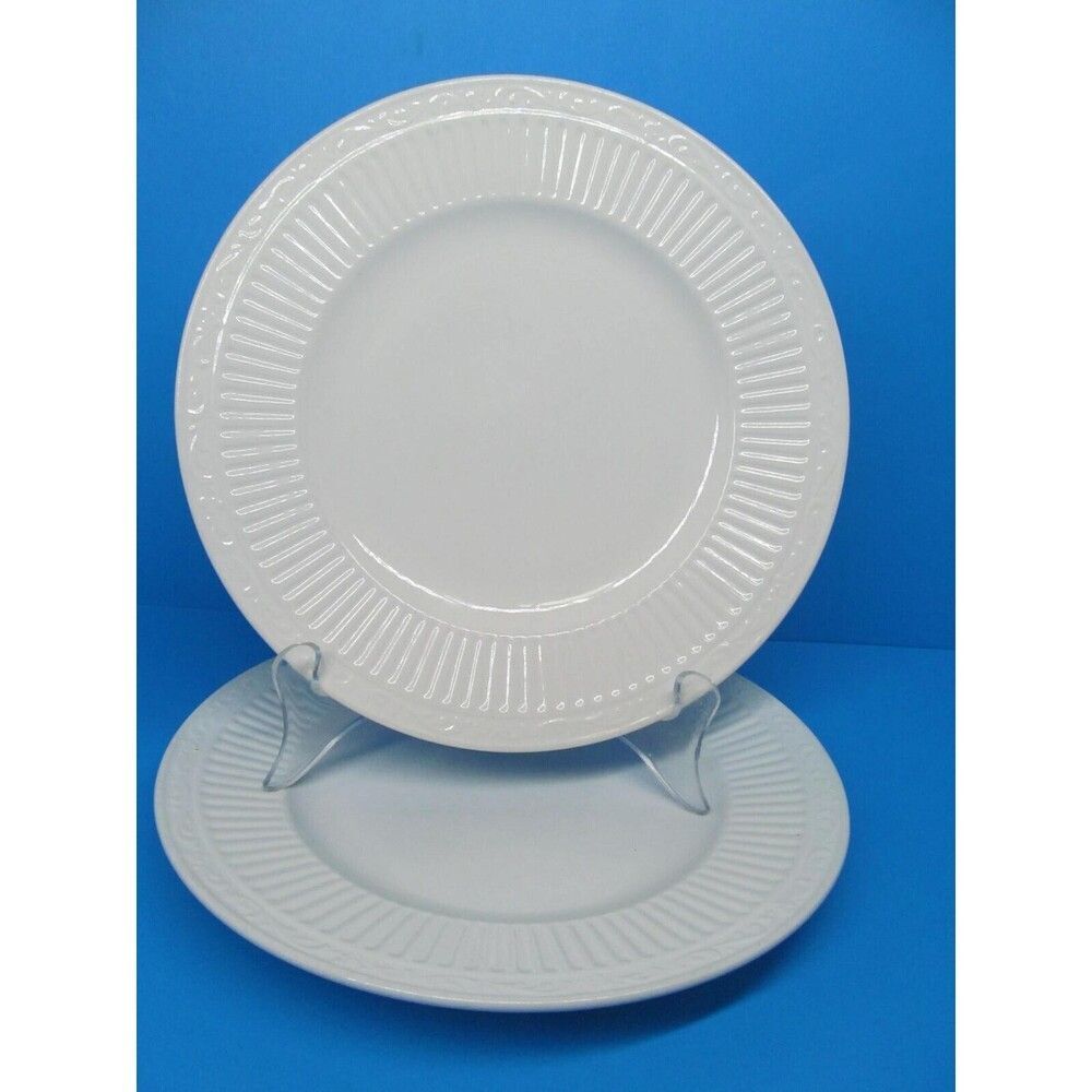 Mikasa Italian Countryside Cream 8 1/2" Salad Plates Set Of 2